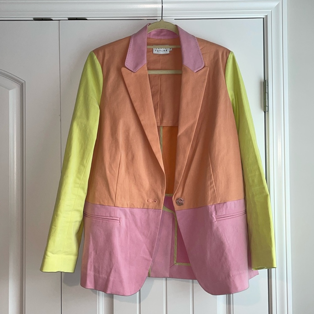 Tanya Taylor Colorblock Blazer - Picture 4 of 12